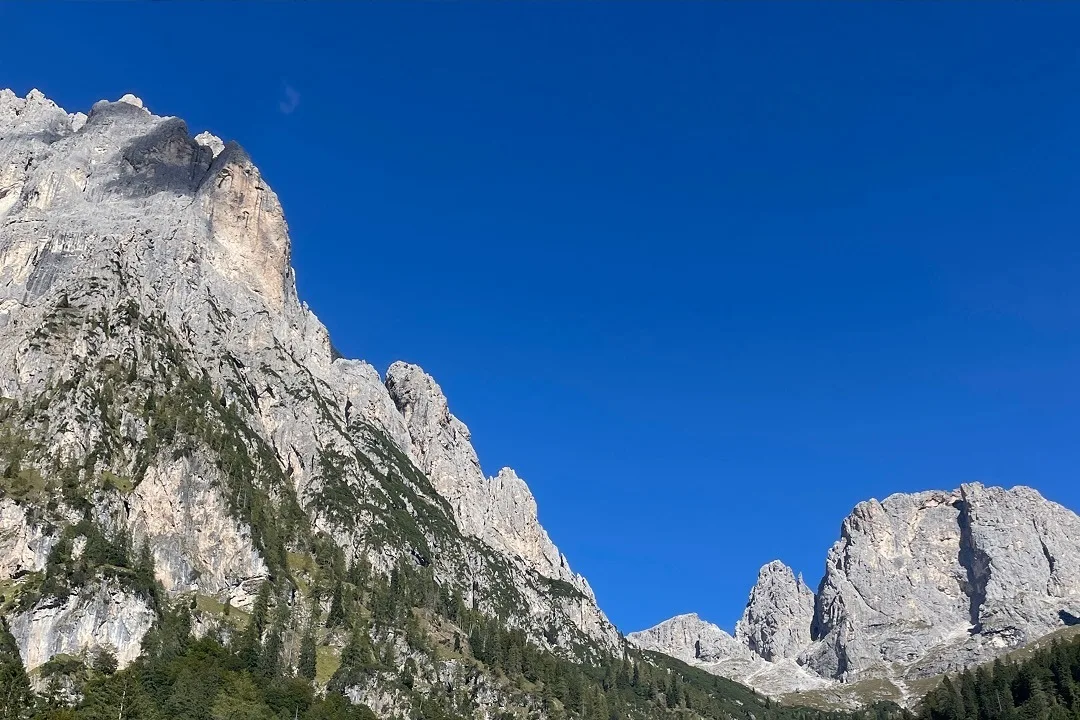 The Pale di San Martino in full sun